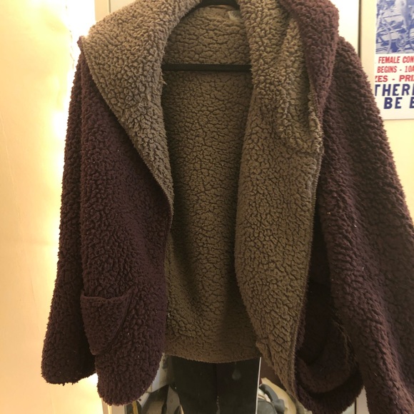 Ecote reversible fuzzy coat - Picture 3 of 3